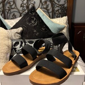 Black Strappy Sandals